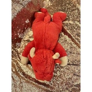 Ty Beanie Baby Snort The Red Bull 15” 1998 Retired P7